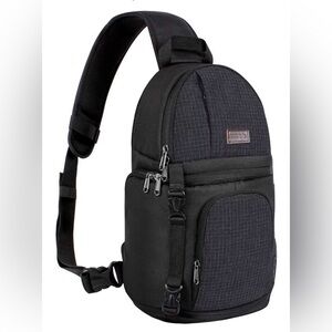 MOSISO Camera Sling Backpack, Compatible with Canon/Nikon/Sony/Fuji